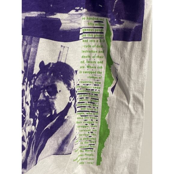 Vintage Midnight Oil 1992 Scream In Blue All Over Print Shirt XL Brockum Tee 90s - Picture 8 of 13